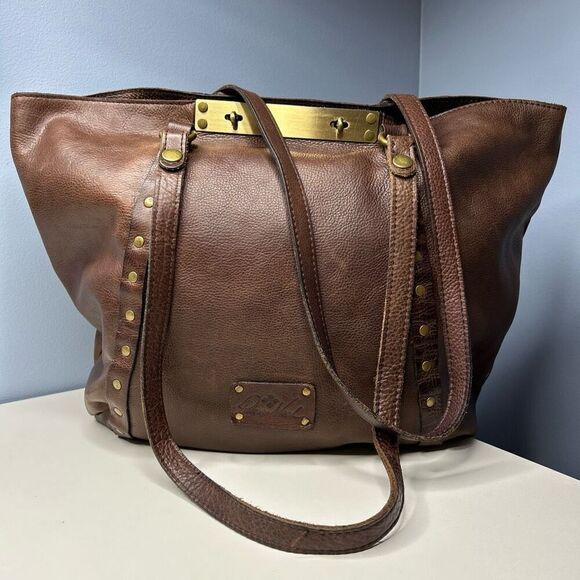 Patricia Nash Benvenuto Tote Chocolate Large